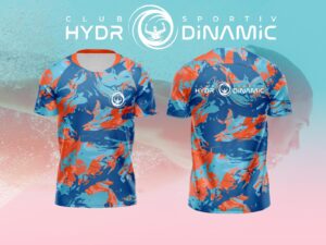 Tricou Hydrodinamic Dri-FIT Blue camo
